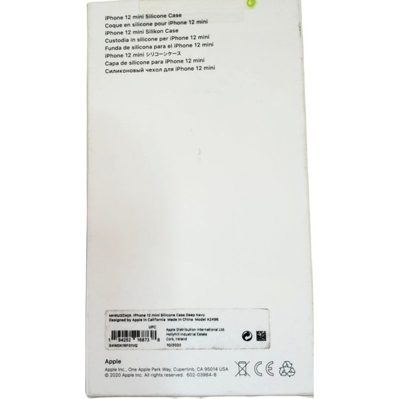 New Apple iPhone 12 Mini MagSafe Silicone Deep Navy  Case - Picture 2 of 3